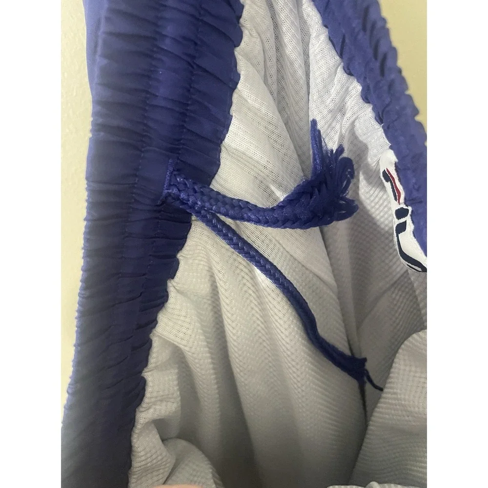 Vintage 90's FILA Baggy Fit Windbreaker Track Sweat Pants Size‎ M Blue Lined
